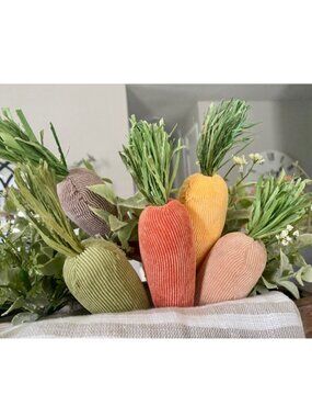 Set/5 Plush Fabric Carrots